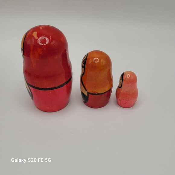 Vintage Large Matryoshka Stacking Nesting Doll 7 Pieces - Picture 10 of 16